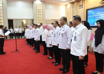 Pj Gubernur Al Muktabar Kukuhkan Gugus Tugas Daerah Bisnis dan HAM Provinsi Banten Periode 2023 – 2025