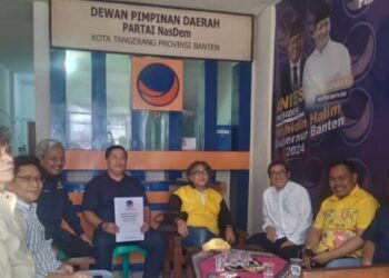 Sachrudin Daftar ke Nasdem Maju di Pilkada Kota Tangerang 2024