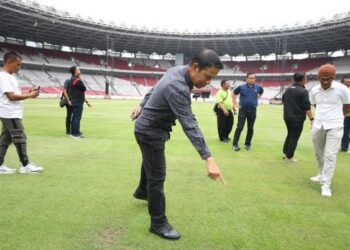 PSSI Soroti Rumput Stadion GBK Jelang Timnas Indonesia Hadapi Dua Laga Kualifikasi Piala Dunia