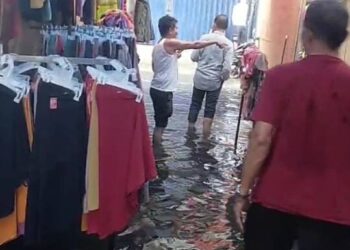 Lokasi Relokasi Pedagang Pasar Anyar Kota Tangerang Banjir, Ratusan Pedagang Panik