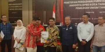 KPU Tetapkan 50 Anggota DPRD Kota Tangerang Terpilih Periode 2024-2029