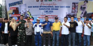 May Day 2024, Sekda Ajak Buruh Jaga Investasi di Kabupaten Serang