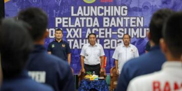 Launching Pelatda PON XXI Aceh-Sumut, Pj Gubernur Banten Al Muktabar Minta Atlet Semangat Berlatih