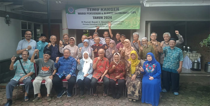 Pensiunan & Alumni Metalurgi-LIPI Gelar Temu Kangen di Tangsel