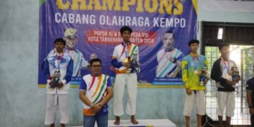 POPDA ke XI Banten, Atlet Kota Tangerang Mulai Mengumpulkan Medali Emas Lewat Cabor Kempo
