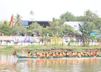 Lomba Perahu Naga kembali Digelar di Sungai Cisadane Sepanjang 400 Meter