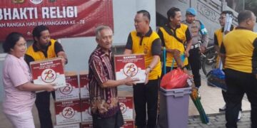 Sambut Hari Bhayangkara ke 78 Polres Metro Tangerang Kota Gelar Bakti Sosial dan Religi