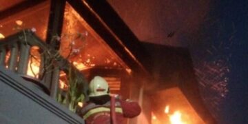 Kebakaran Melanda Rumah di Komplek Kejaksaan Agung RI Ciputat Tangsel