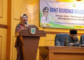Plh Sekda Virgojanti Membuka Rapat Koordinasi Ekosistem Pusat Industri Halal Provinsi Banten