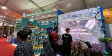 Booth Tangerang Selatan Curi Perhatian Pengunjung Rakernas Apeksi 2024 di Balikpapan