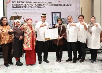 Uji Petik PMK3I Pacu Pertumbuhan Ekonomi Kreatif Kabupaten Tangerang, Kriya Bambu Jadi Unggulan
