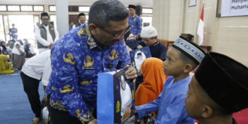 Pemkab Pandeglang dan Baznas Berbagi Kebahagiaan di Bulan Muharram dengan Santuni 100 Anak Yatim