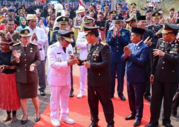 Pj Gubernur Banten Al Muktabar Ikuti Upacara Peringatan Hari Bhayangkara ke-78
