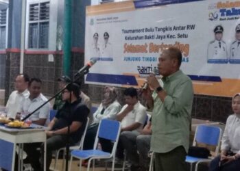 Turnamen Bulutangkis Semarakkan HUT Kelurahan Bakti Jaya Tangsel ke-26