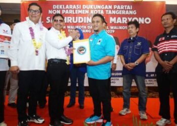 8 Partai Non Parlemen Deklarasikan Dukungannya Untuk Sachrudin – Maryono Jadi Wali Kota/Wakil Wali Kota Tangerang 2024-2029