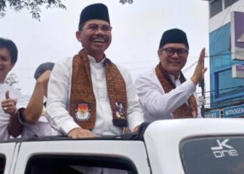 Sachrudin – Maryono Didampingi Ribuan Simpatisan Daftar ke KPU Kota Tangerang