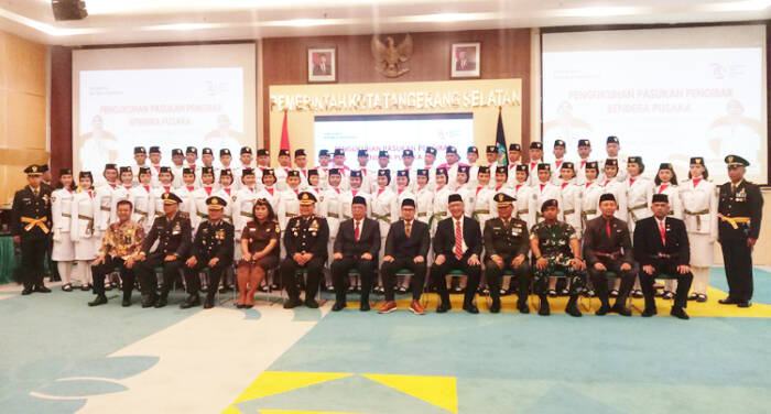 Pengukuhan 50 Anggota Paskibraka Tangsel 2024