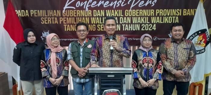 KPU Tangsel Umumkan Dua Pasangan Calon di Pilkada 2024