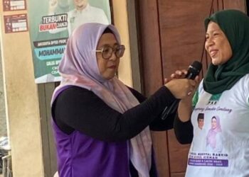 Emak-Emak Pagedangan Dukung Intan Nurul Hikmah, Calon Wakil Bupati Tangerang