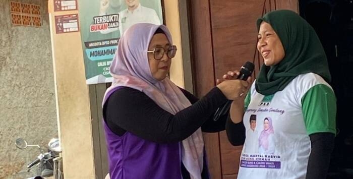 Emak-Emak Pagedangan Dukung Intan Nurul Hikmah, Calon Wakil Bupati Tangerang