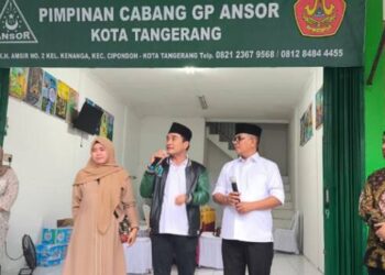 Cagub Banten Andra Soni Resmikan Sekretariat Baru GP Ansor di Tangerang
