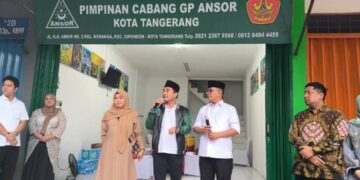 Cagub Banten Andra Soni Resmikan Sekretariat Baru GP Ansor di Tangerang