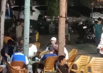 Kemeriahan Nobar Timnas Indonesia: KNPI Tangsel Gelar Dialog Pemuda dan Kongkow Santai di Taman Jajan BSD