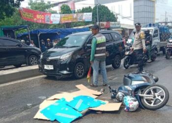 Truk Lindas Pengendara Motor di Pamulang, Satu Orang Tewas