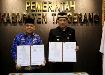 Untuk Kemajuan Secara Menyeluruh, Pemkot dan Pemkab Tangerang Tandatangani Kesepakatan Bersama