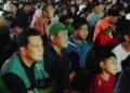 Calon Bupati Tangerang Maesyal Rasyid Ikuti Nobar Timnas Indonesia di Rajeg