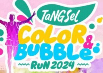 Meriahkan HUT ke-16 Tangsel dengan Color and Bubble Run