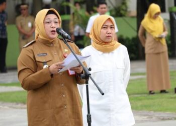 Intan Nurul Hikmah Pimpin Apel Perdana sebagai Wakil Bupati Tangerang