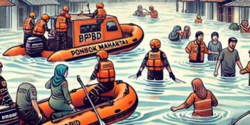 Banjir di Perumahan Pondok Maharta Tangsel Mulai Surut