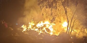 Kebakaran Landa Area Limbah Karet di Cikupa Tangerang, Diduga Akibat Petasan