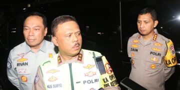 Kakorlantas Polri, Menhub dan Kapolres Metro Tangerang Kota Pantau Arus Mudik Lebaran di Pos Pelayanan Rest Area Arah Jakarta – Merak