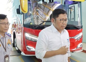 Dishub Kabupaten Tangerang Periksa Kesiapan Armada Bus Mudik Lebaran Gratis 2025