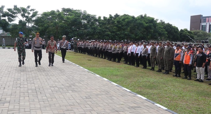 Polres Metro Tangerang Kota Siagakan Ribuan Personel Gabungan untuk Pengamanan Idul Fitri 1446 H