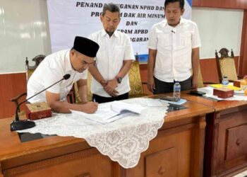 Gandeng Polres Serang, DPUPR Kabupaten Serang-Pokmas Teken PKS Program SPAM