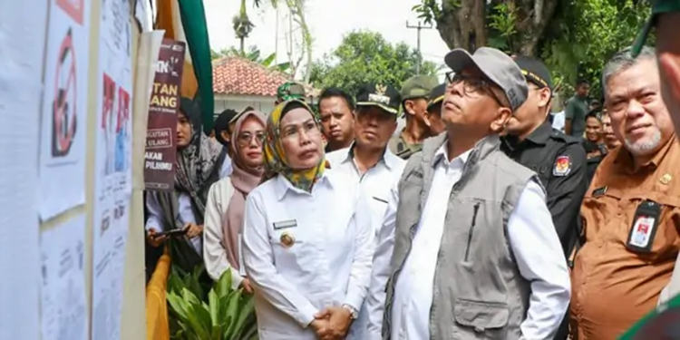 PSU Pilkada Kabupaten Serang 2024, Gubernur Banten dan Bupati Serang Pantau TPS