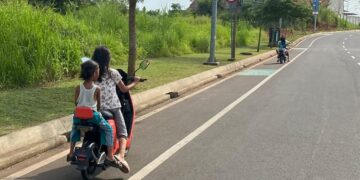 Sepeda Listrik Dikendarai Anak di Bawah Umur Ugal-ugalan di Jalan Raya