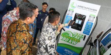PLN dan Arista Group Resmikan SPKLU Ultra Fast Charging di BSD Tangerang, Dorong Ekosistem Kendaraan Listrik Banten
