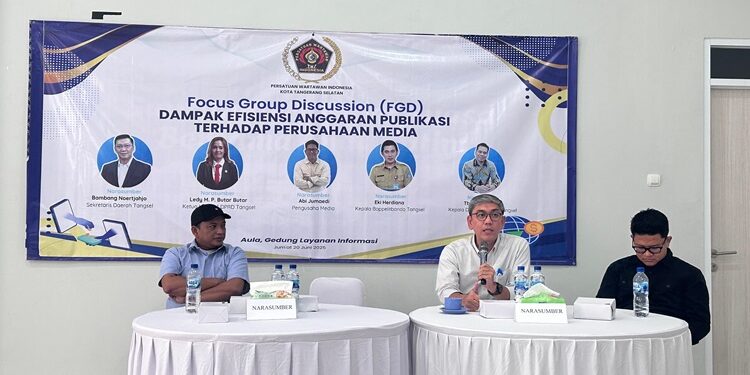 PWI Tangsel Soroti Dampak Efisiensi Anggaran Terhadap Perusahaan Media