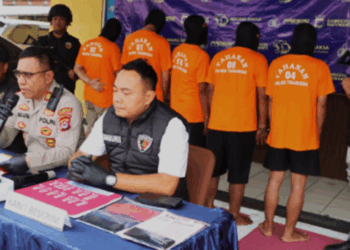 Polsek Tigaraksa Tangkap Lima Pengedar Narkoba Jenis Sabu di Kabupaten Tangerang