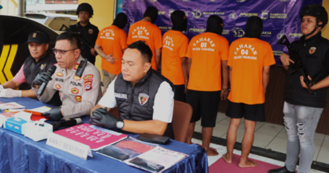 Polsek Tigaraksa Tangkap Lima Pengedar Narkoba Jenis Sabu di Kabupaten Tangerang