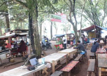 Pedagang di Taman Jajan BRIN/Puspiptek “Diusir Paksa” Penguasa Wilayah
