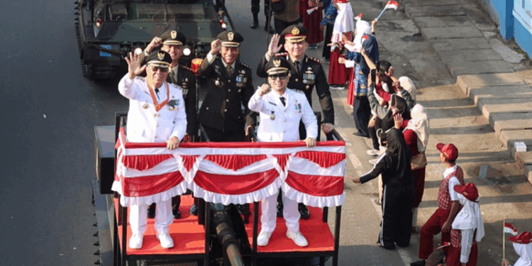 Puncak Acara HUT ke-80 RI di Tangsel Dimeriahkan Dengan Parade Tank