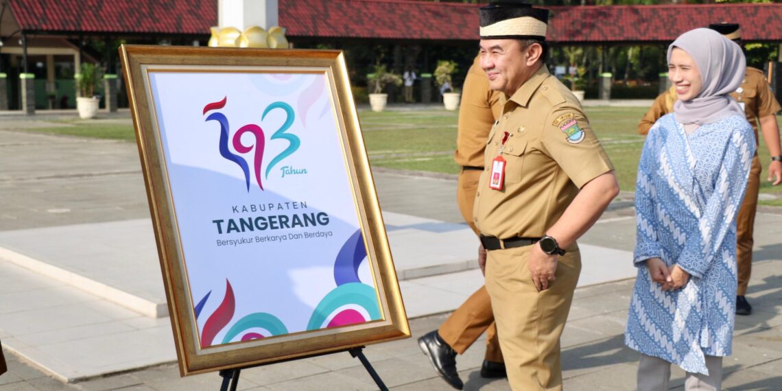 Logo HUT Kabupaten Tangerang ke-393 Resmi Meluncur dalam Apel Pagi