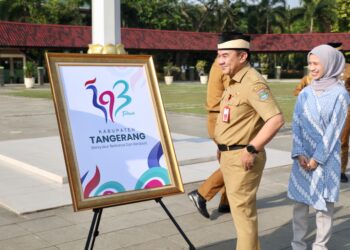 Logo HUT Kabupaten Tangerang ke-393 Resmi Meluncur dalam Apel Pagi