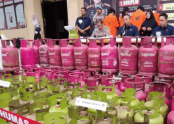 Polda Banten Bongkar Pengoplosan LPG 3 Kg Bersubsidi di Sepatan