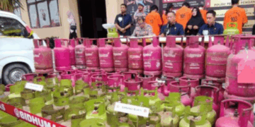 Polda Banten Bongkar Pengoplosan LPG 3 Kg Bersubsidi di Sepatan